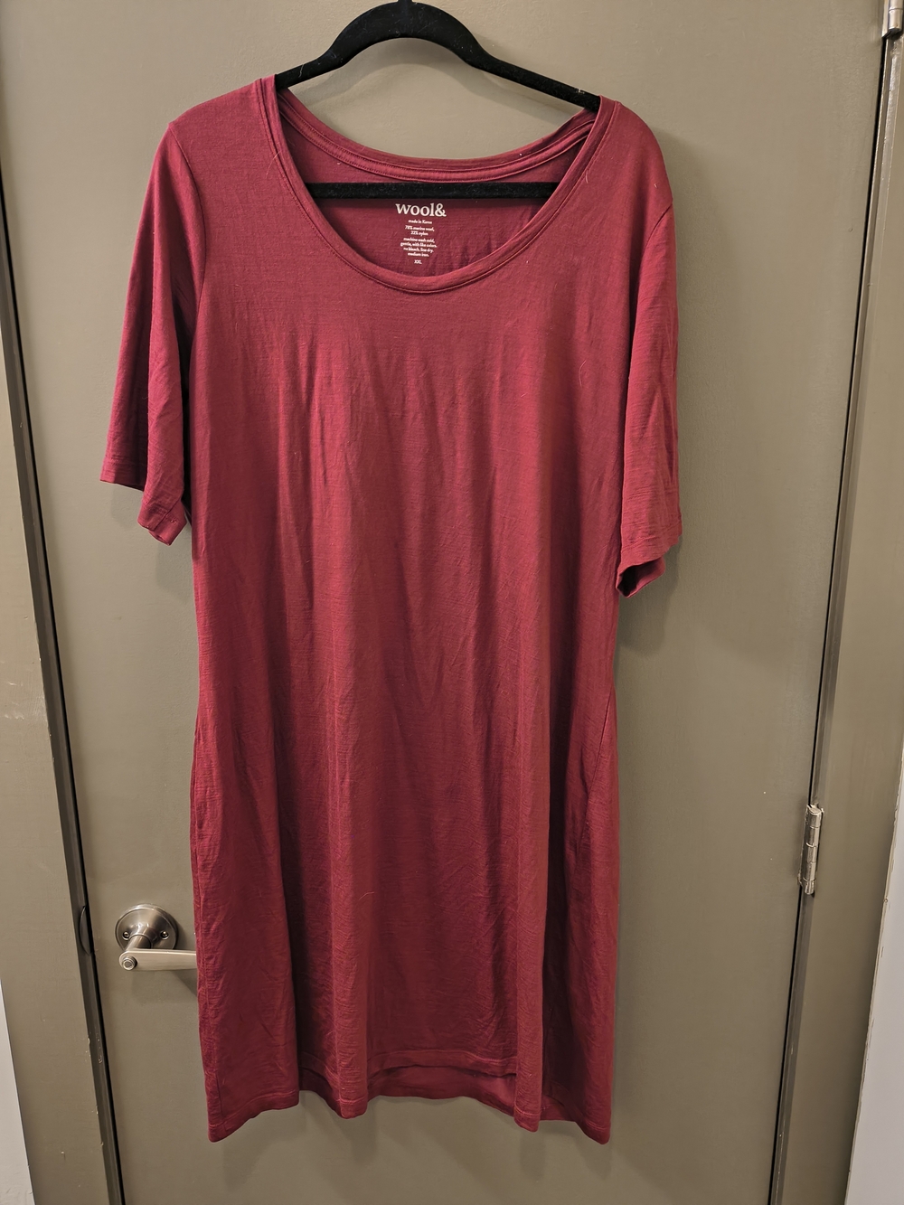 Wool& Beetroot Chloe Dress XXL